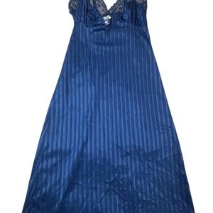 Elegant Blue Lace Nightgown